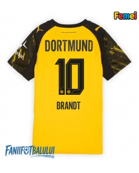 Borussia Dortmund Julian Brandt #10 Tricou Fotbal Replică 2025-26 Femei Acasa